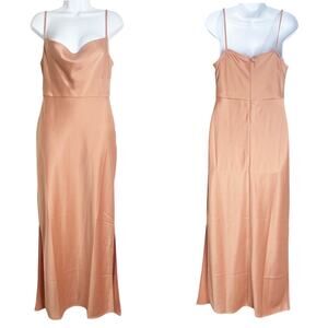 NWT Anthropologie Sachin & Babi Cali Satin Cowl Neck Strap Midi Dress Sedona 4